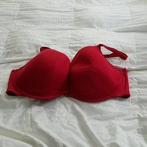 Cacique plunge underwire Christmas red 44DD